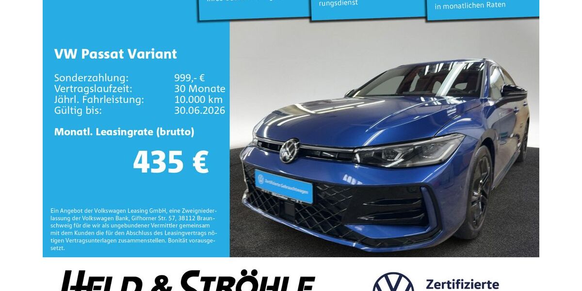VW Passat Variant 16.438 km 43.390 &euro; Neu-Ulm 89231
