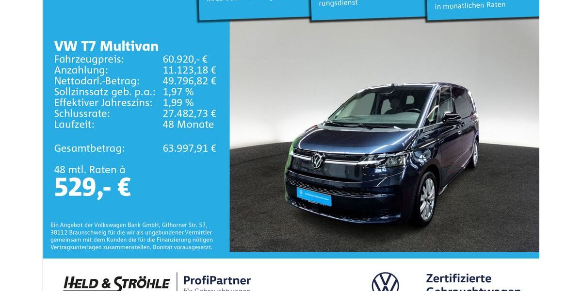 VW T7 Multivan 14.412 km 60.920 &euro; Ulm 89079