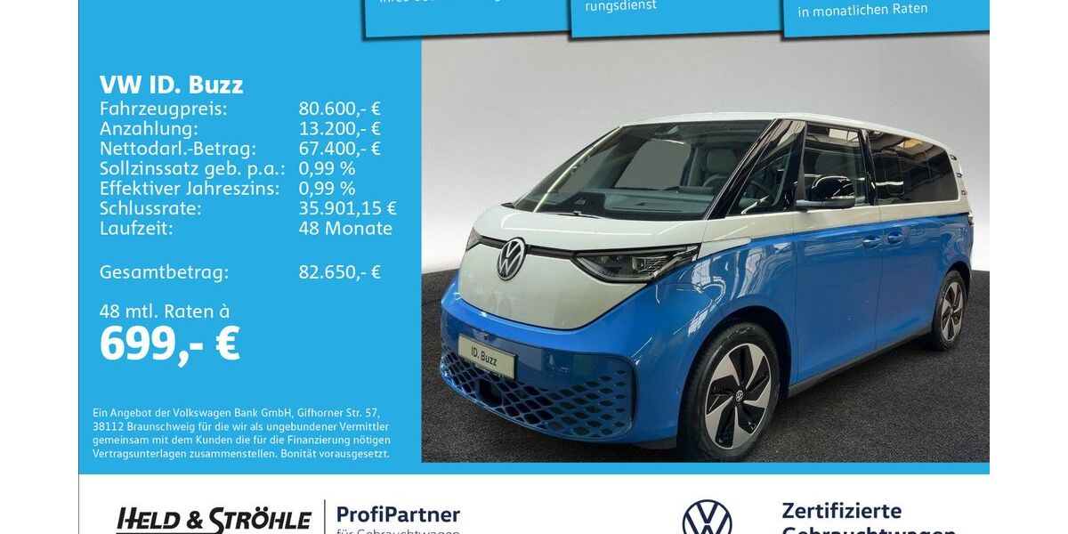VW ID. Buzz 6.001 km 69.850 &euro; Ulm 89079