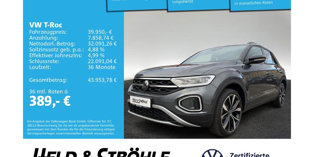 VW T-Roc 2.001 km 39.950 &euro; Neu-Ulm 89231