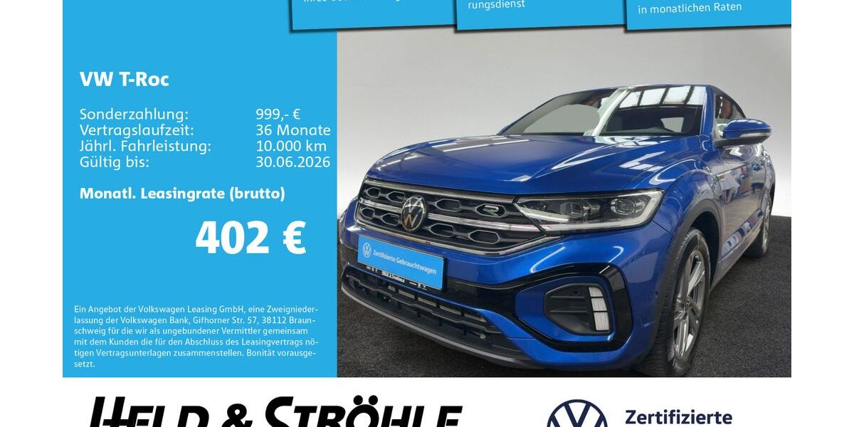 VW T-Roc 9.497 km 34.290 &euro; Neu-Ulm 89231