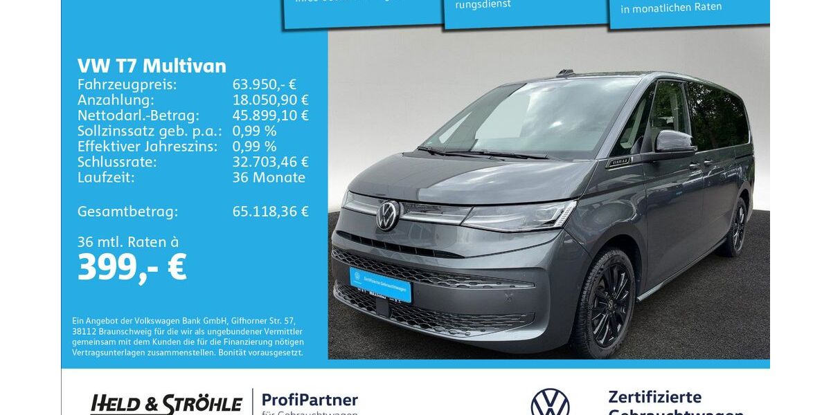 VW T7 Multivan 21.001 km 63.950 &euro; Ulm 89079